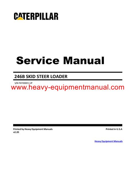 owners manual for cat 248 turbo skid steer|cat 246b manual.